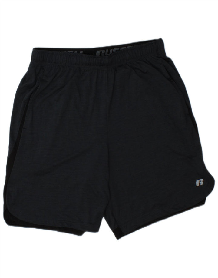 Pantaloncini sportivi Dri-Power da uomo RUSSELL ATHLETIC grigio medio color block