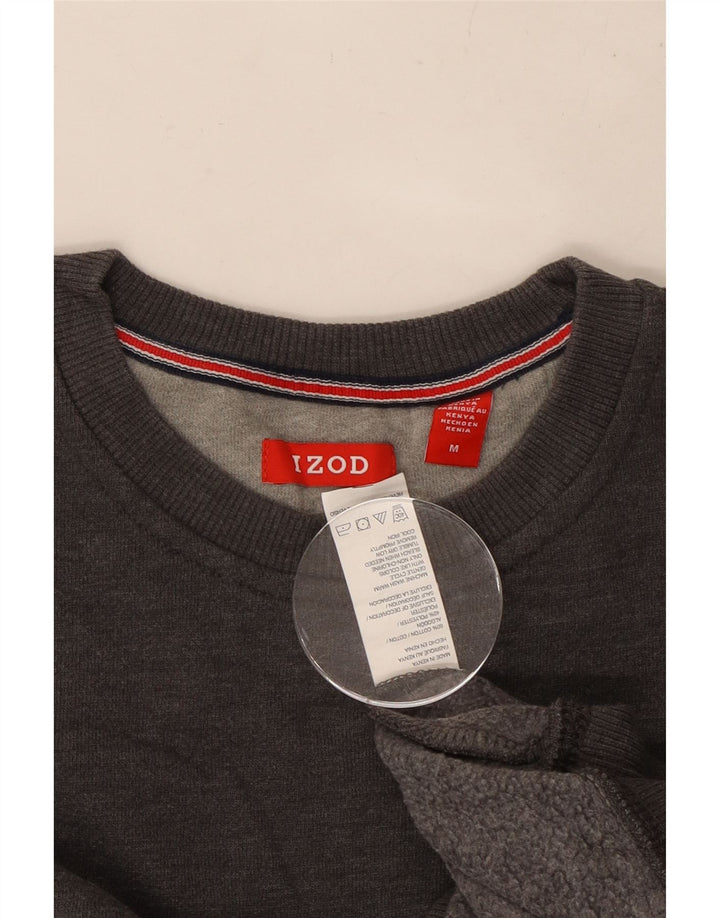 Felpa da uomo IZOD in cotone grigio medio