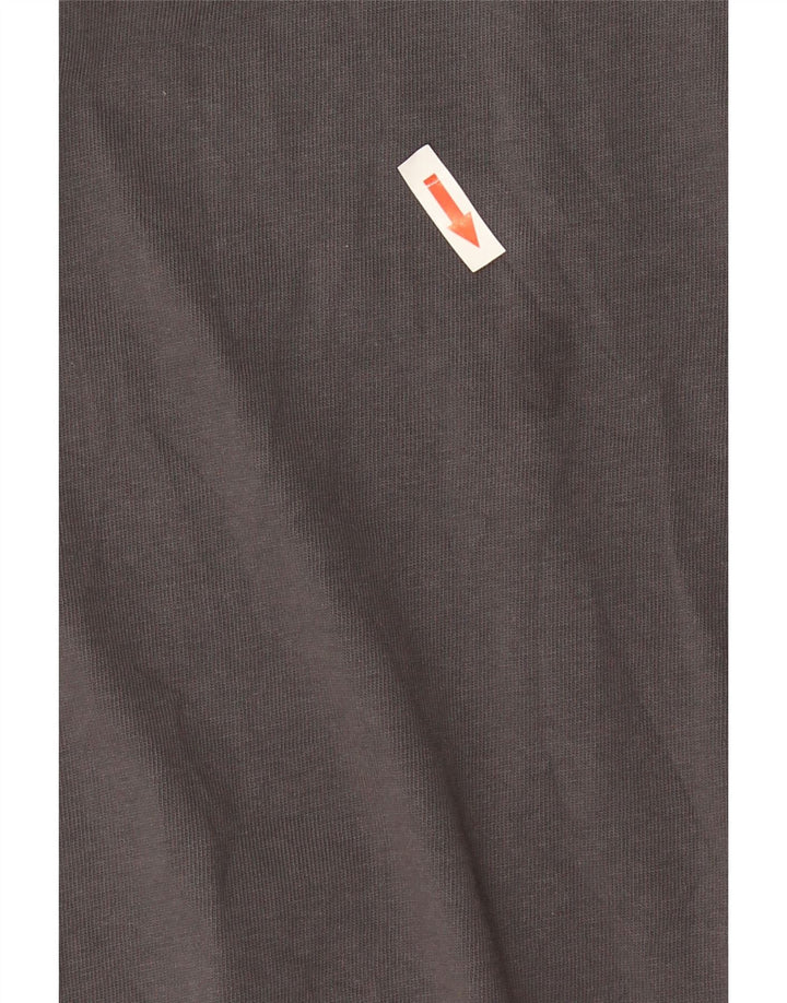 Abito lungo oversize senza maniche da donna Zara UK 10 piccolo in cotone grigio