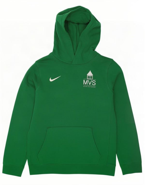 Felpa con cappuccio grafica Nike da bambino 13-14 anni XL in cotone verde