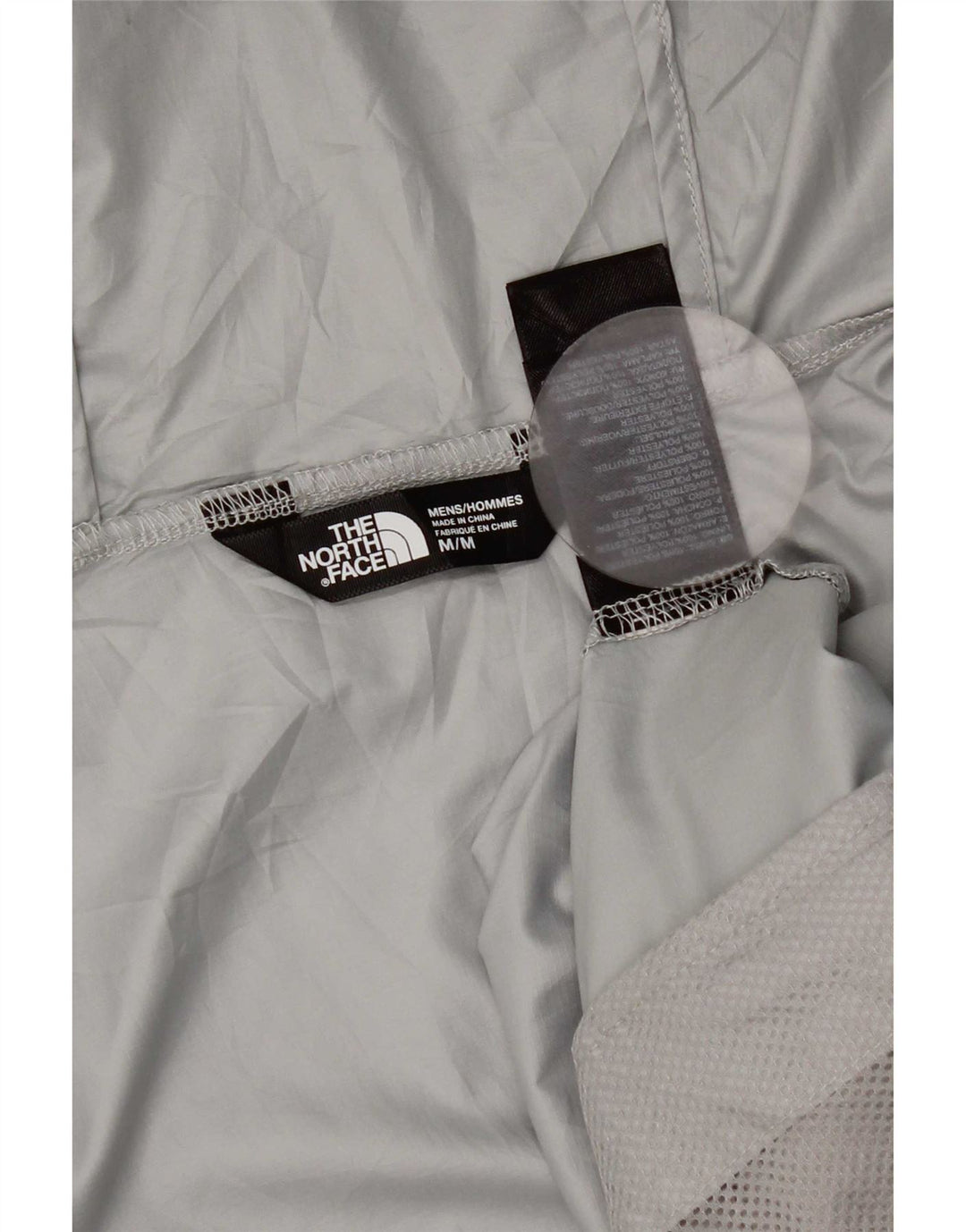 Giacca antipioggia da uomo con cappuccio The North Face UK 38 Poliestere grigio medio