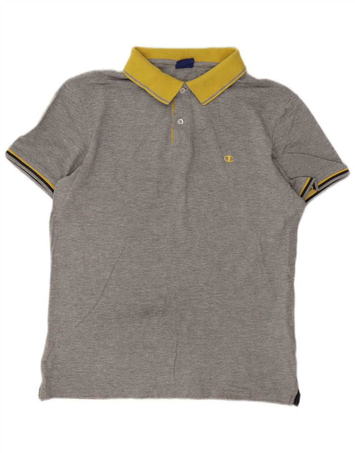 Polo da rugby da uomo Champion Large in cotone grigio