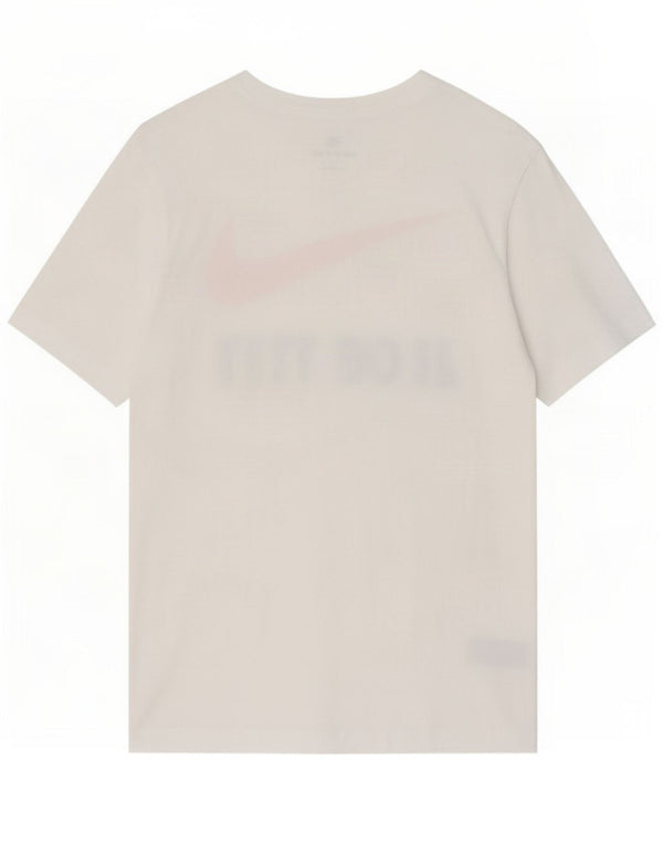 Nike Mens Graphic T-Shirt Top Medium White Cotton