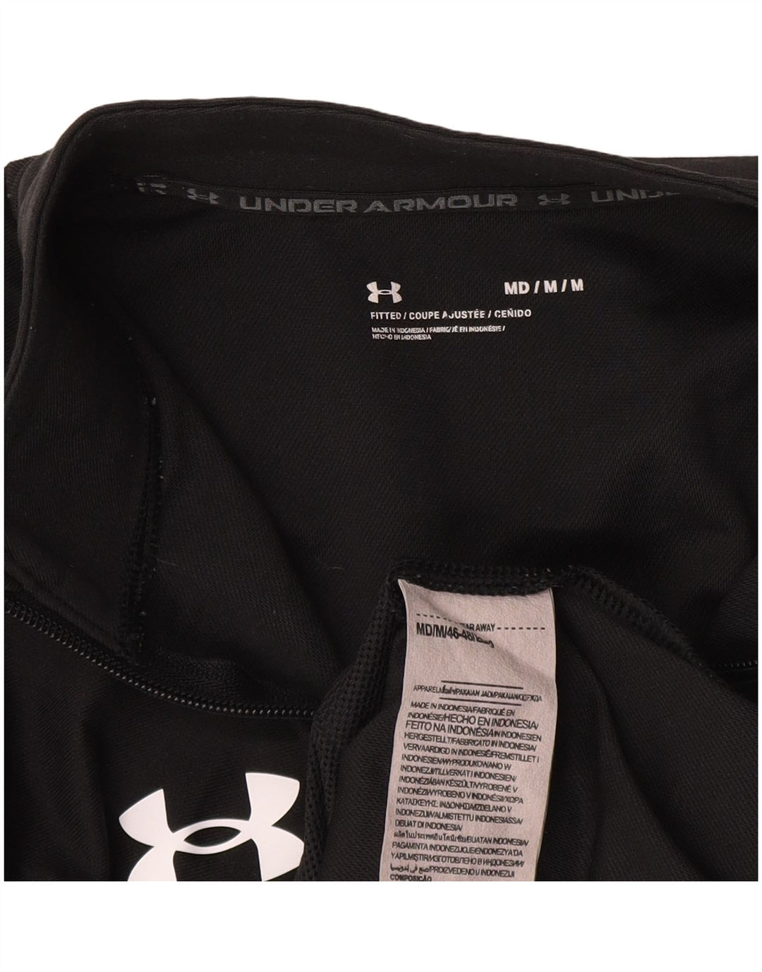 Giacca da tuta da uomo Under Armour in poliestere nero medio