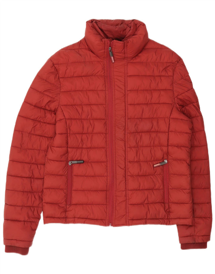 Giacca imbottita da uomo Superdry UK 40 Large Bordeaux Nylon