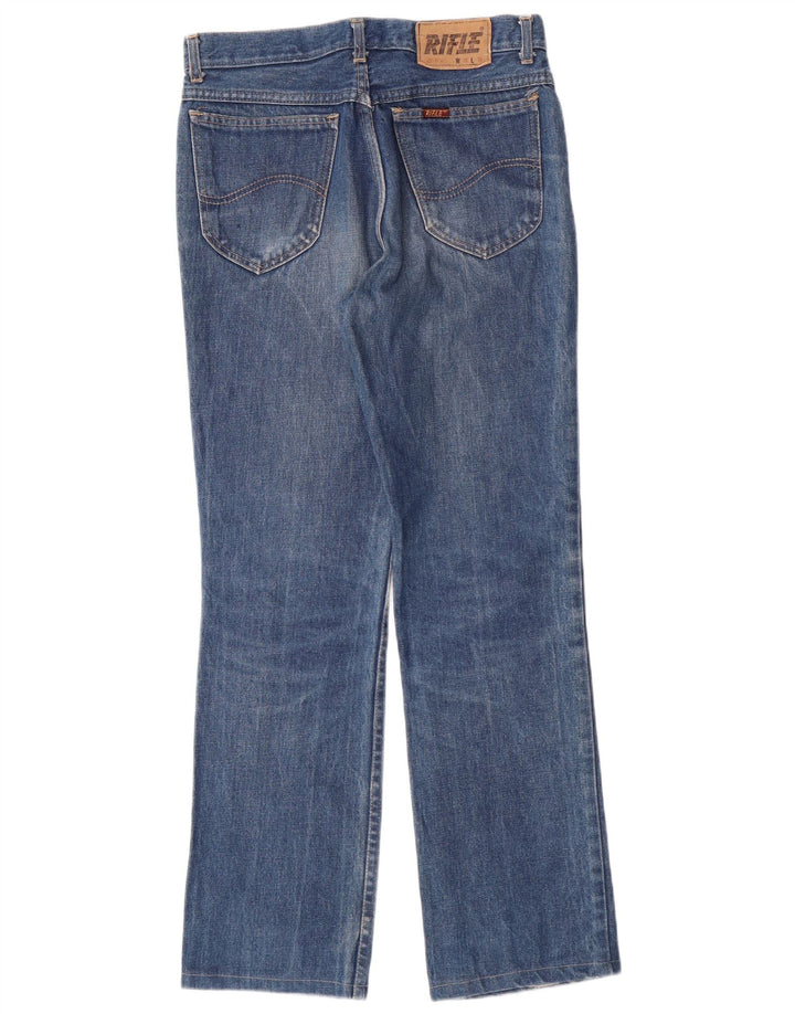 RIFLE Mens Straight Jeans W32 L28 Blue Cotton
