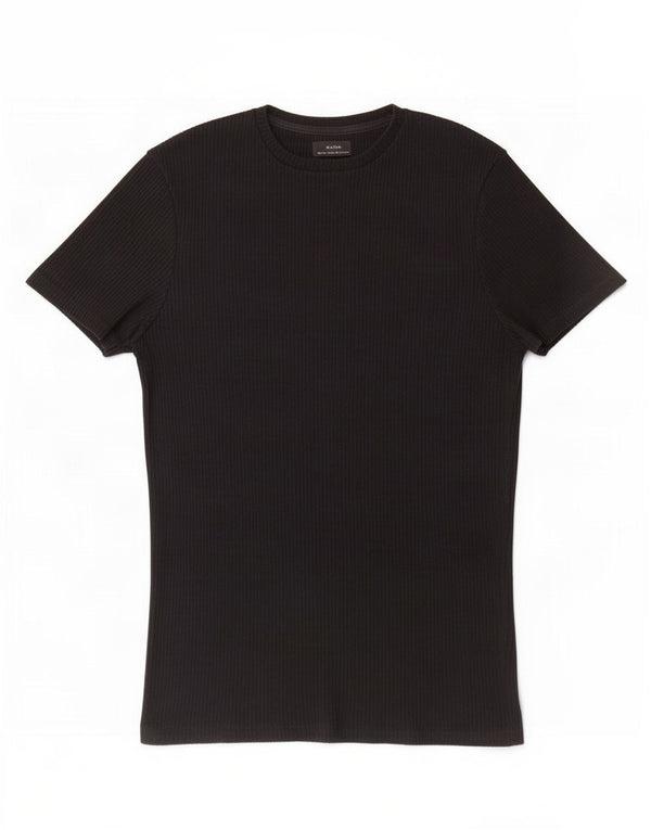T-shirt Zara da uomo grande nera