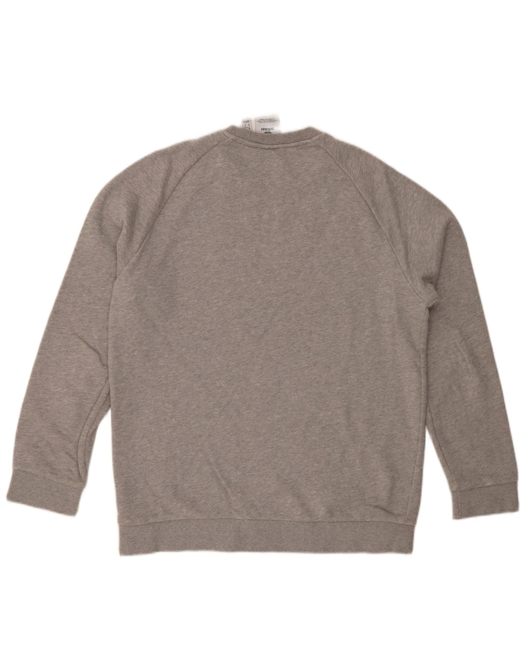 Felpa da uomo ADIDAS maglione cotone grigio medio