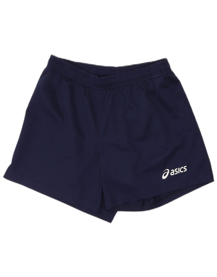 Pantaloncini sportivi da uomo Asics piccoli in poliestere blu navy
