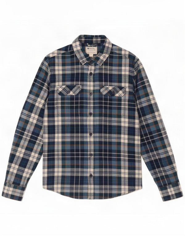Camicia da uomo in flanella di Mountain Warehouse a quadri blu navy medio