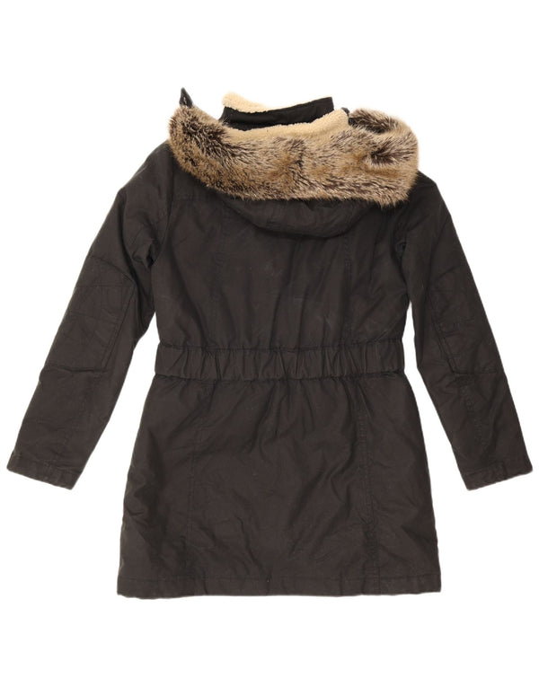 Cappotto imbottito oversize con cappuccio da donna Barbour UK 10 piccolo nero