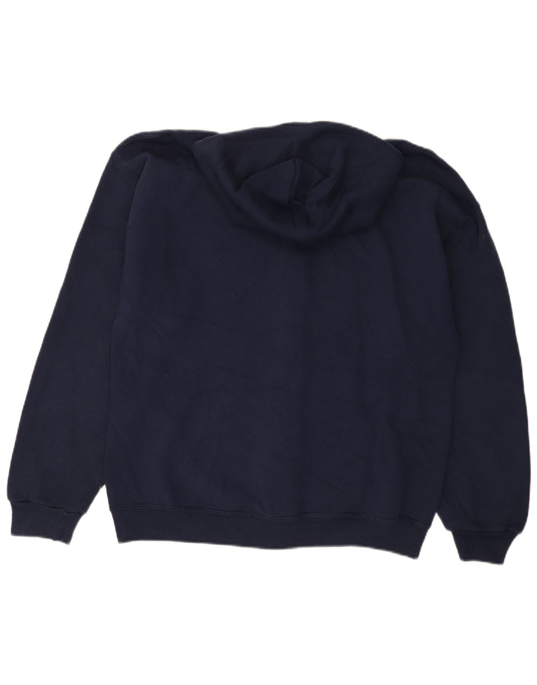 RUSSELL ATHLETIC Maglione con cappuccio e zip Dri-Power da uomo di grandi dimensioni in cotone blu navy