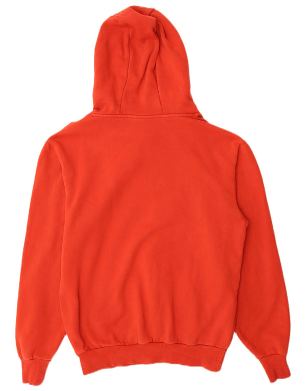 Ellesse, maglione da donna con grafica ampia, vestibilità ampia, con cappuccio, UK 12, cotone rosso medio