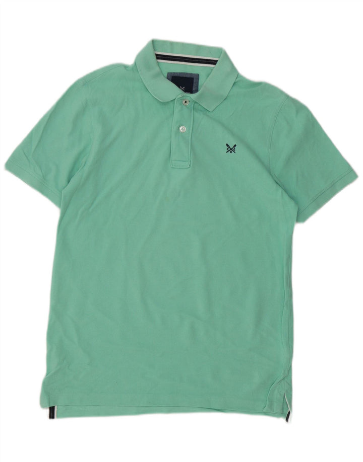 Crew Clothing Polo da uomo piccola in cotone turchese
