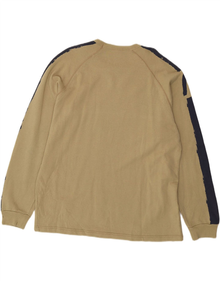 REPLAY Felpa da uomo Maglione XL Kaki Colourblock Cotton