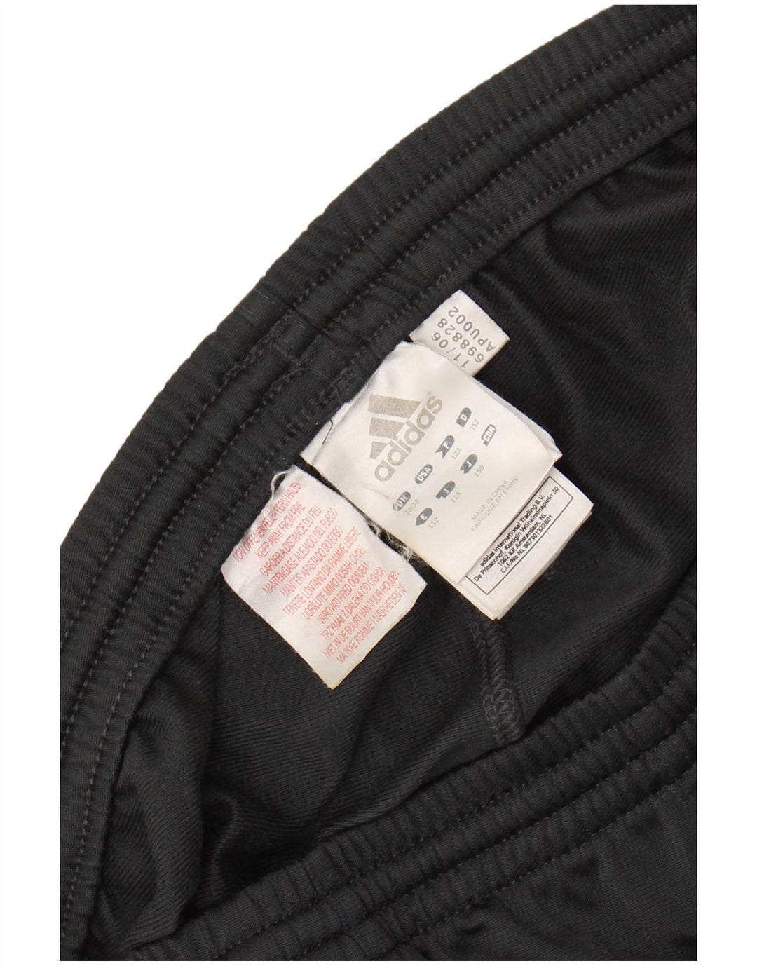 Pantaloni della tuta da ragazzo ADIDAS 11-12 anni in poliestere grigio