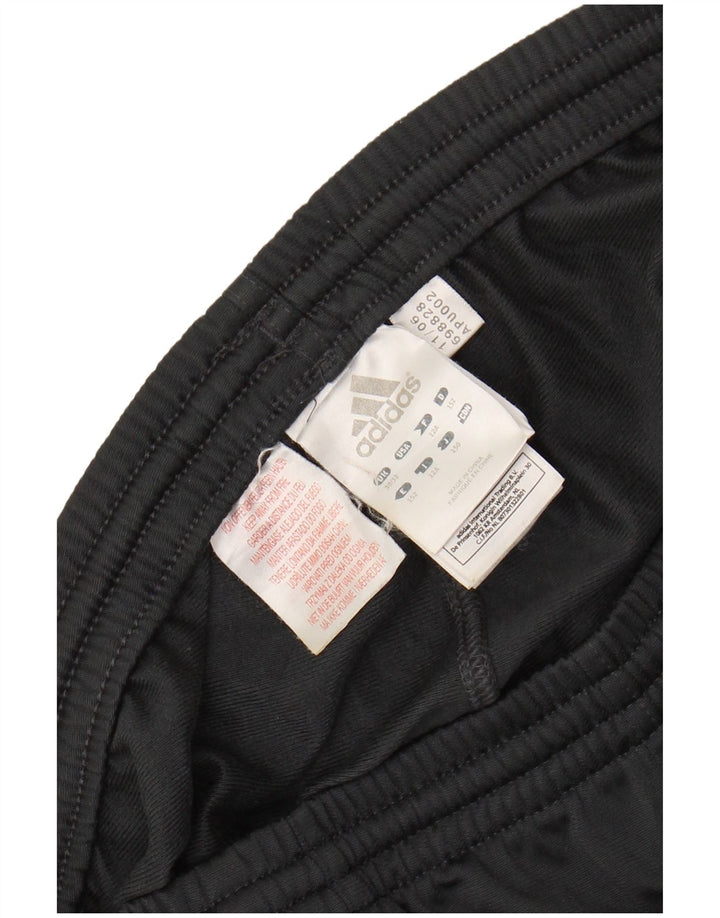 Pantaloni della tuta da ragazzo ADIDAS 11-12 anni in poliestere grigio