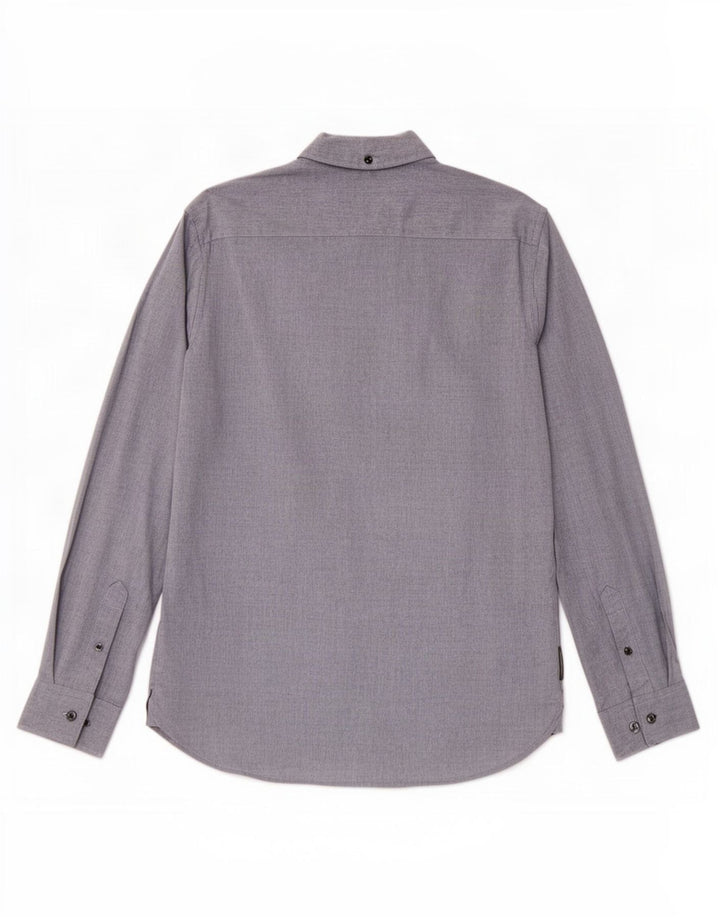 Camicia da uomo French Connection piccola in cotone blu
