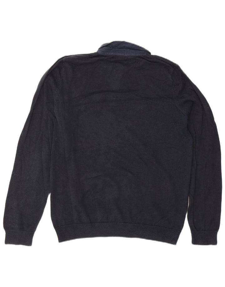 MARKS & SPENCER Maglione da uomo con collo alto blu navy medio