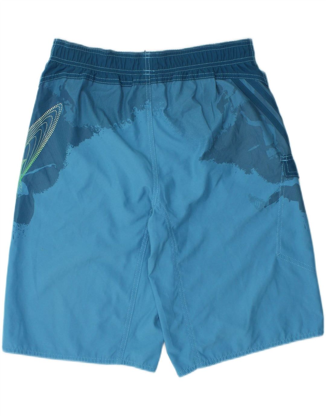 ADIDAS Boys Swimming Shorts 15-16 Years  Blue Tie Dye Polyester Vintage Adidas and Second-Hand Adidas from Messina Hembry 