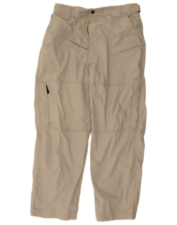 Pantaloni cargo affusolati Marks & Spencer da uomo blu Harbour W36 L29 Beige