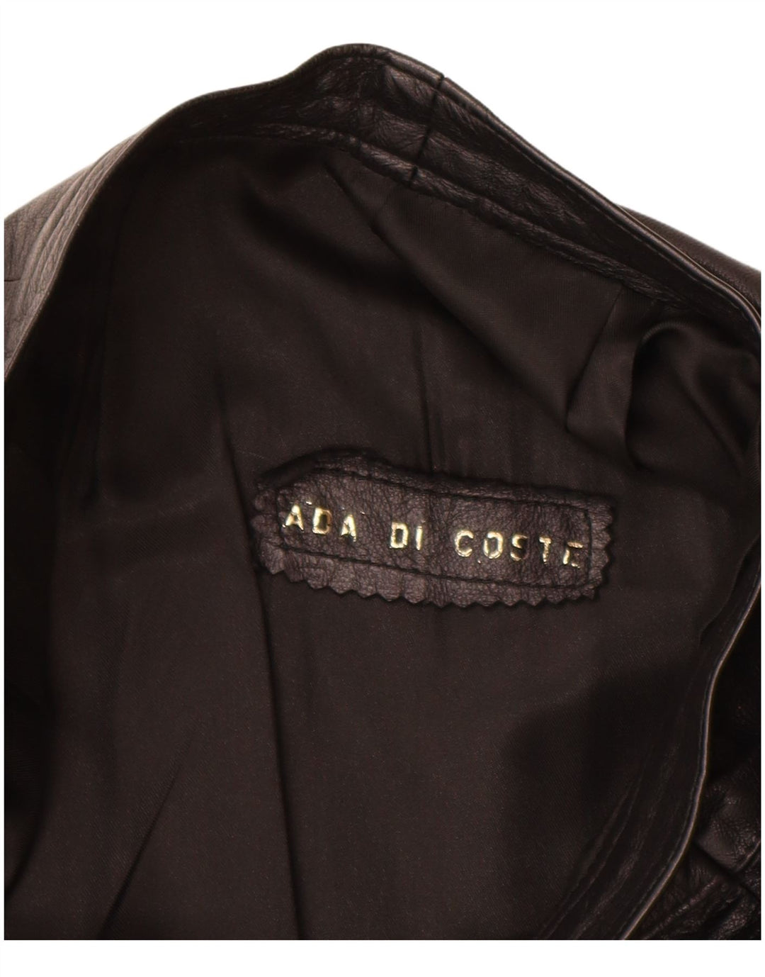 Gonna in pelle vintage da donna W26 piccola nera