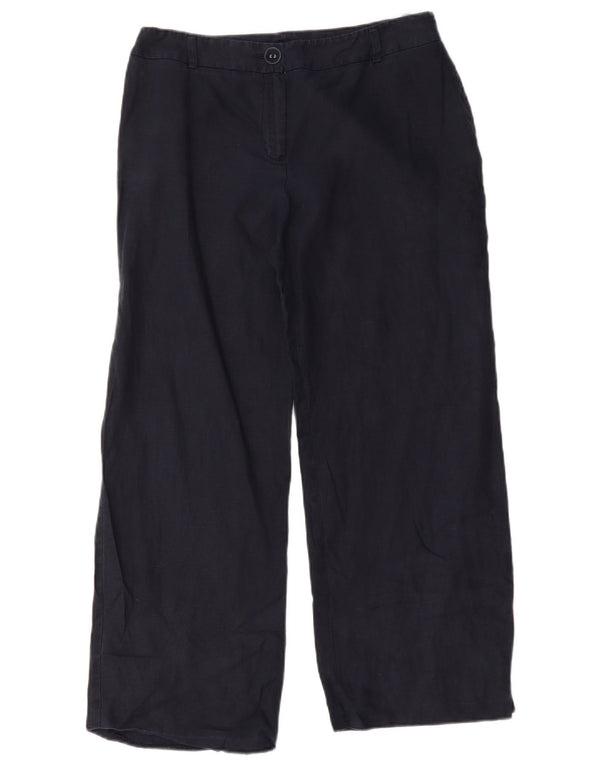 Pantaloni casual da donna Marks & Spencer UK 12 medi W32 L28 Blu navy