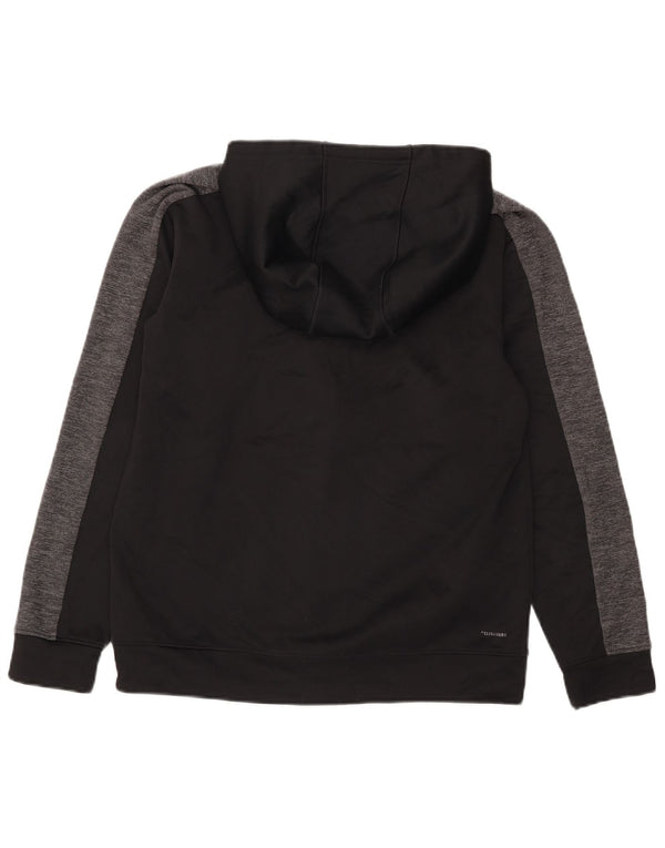 Maglione con cappuccio e zip Adidas Climalite da uomo, colore nero medio