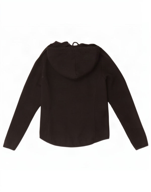 Maglione con cappuccio e zip da donna Superdry UK 12 poliestere nero medio