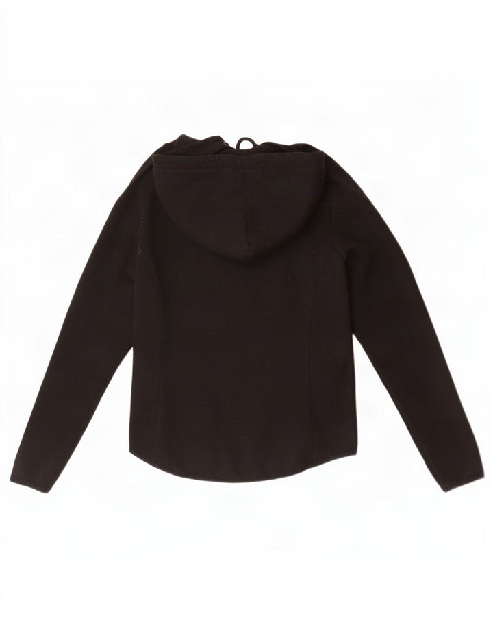 Maglione con cappuccio e zip da donna Superdry UK 12 poliestere nero medio