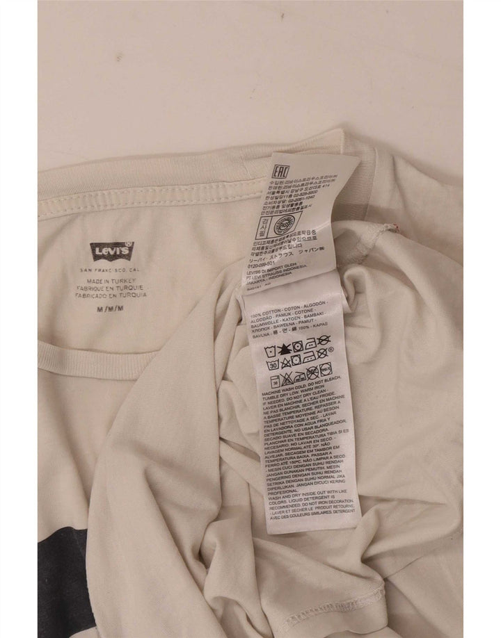 T-shirt grafica da uomo Levi's Top in cotone color block bianco medio