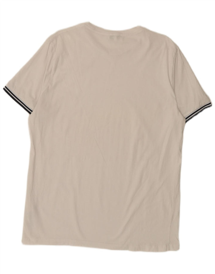 T-shirt da uomo Reiss Top XL in cotone bianco