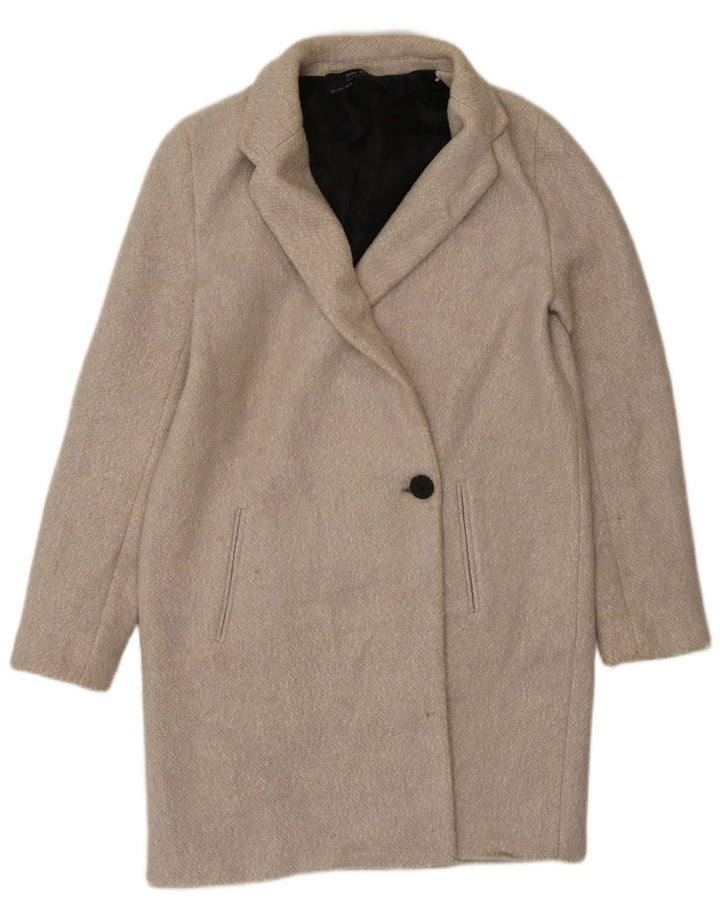 Cappotto pullover da donna Zara UK 10 piccolo cotone grigio