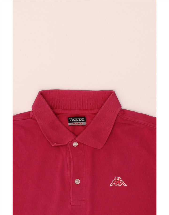 KAPPA Mens Polo Shirt Large Pink Cotton Vintage Kappa and Second-Hand Kappa from Messina Hembry 