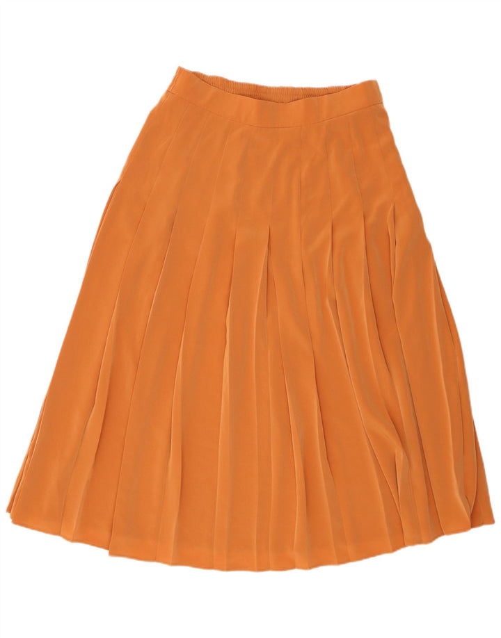 Gonna a pieghe da donna Jacques Vert UK 16 Large W34 Poliestere marrone