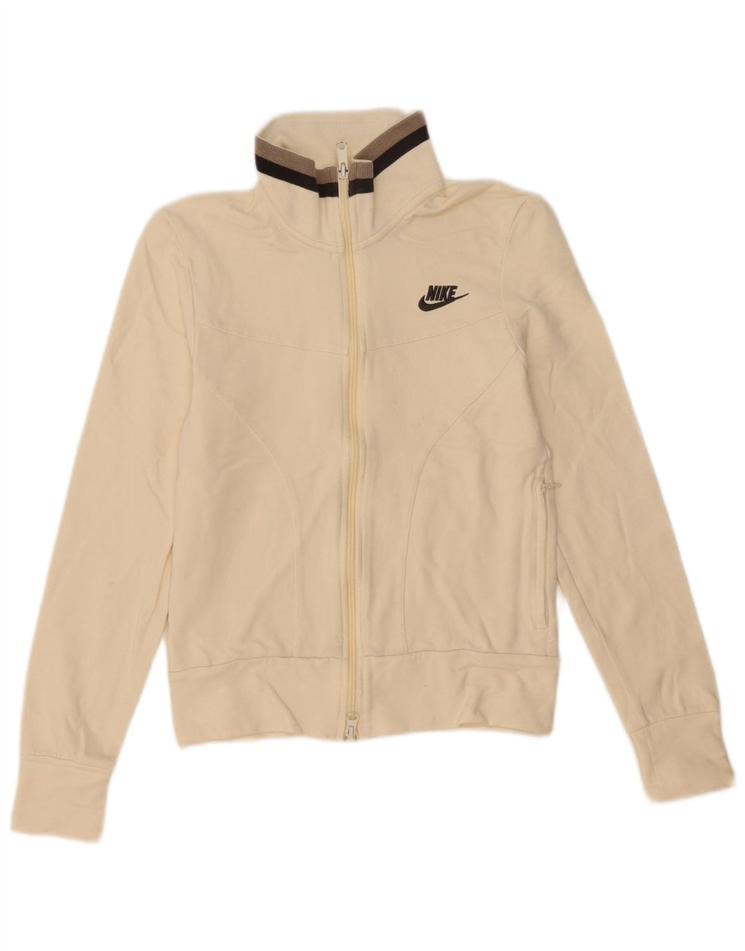 Giacca da tuta da donna Nike UK 8/10 piccola cotone bianco