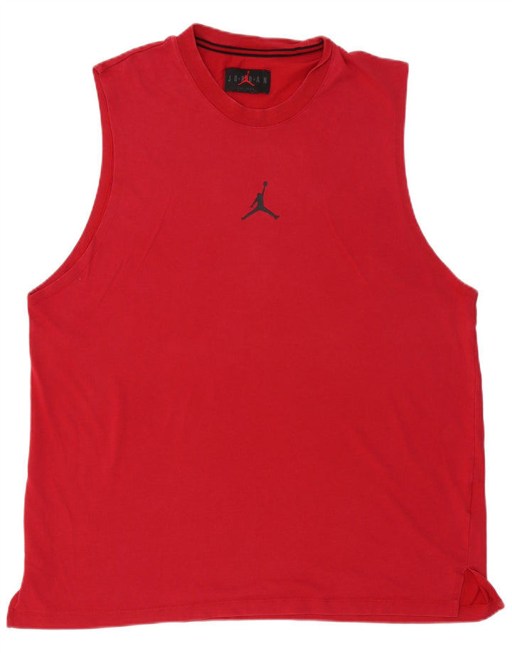 Canotta da uomo Jordan XL in cotone rosso