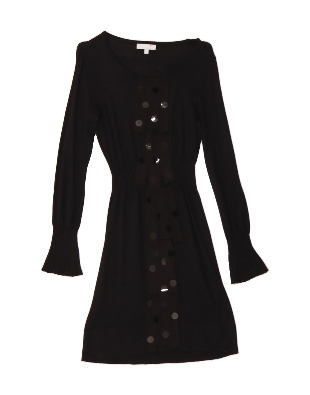 PER UNA Womens Jumper Dress UK 10 Small  Black Viscose Vintage Per Una and Second-Hand Per Una from Messina Hembry 