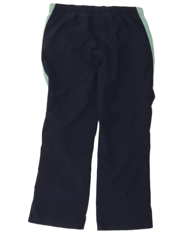 Pantaloni da tuta regolari da donna Reebok UK 14 Large Blu Navy Colourblock