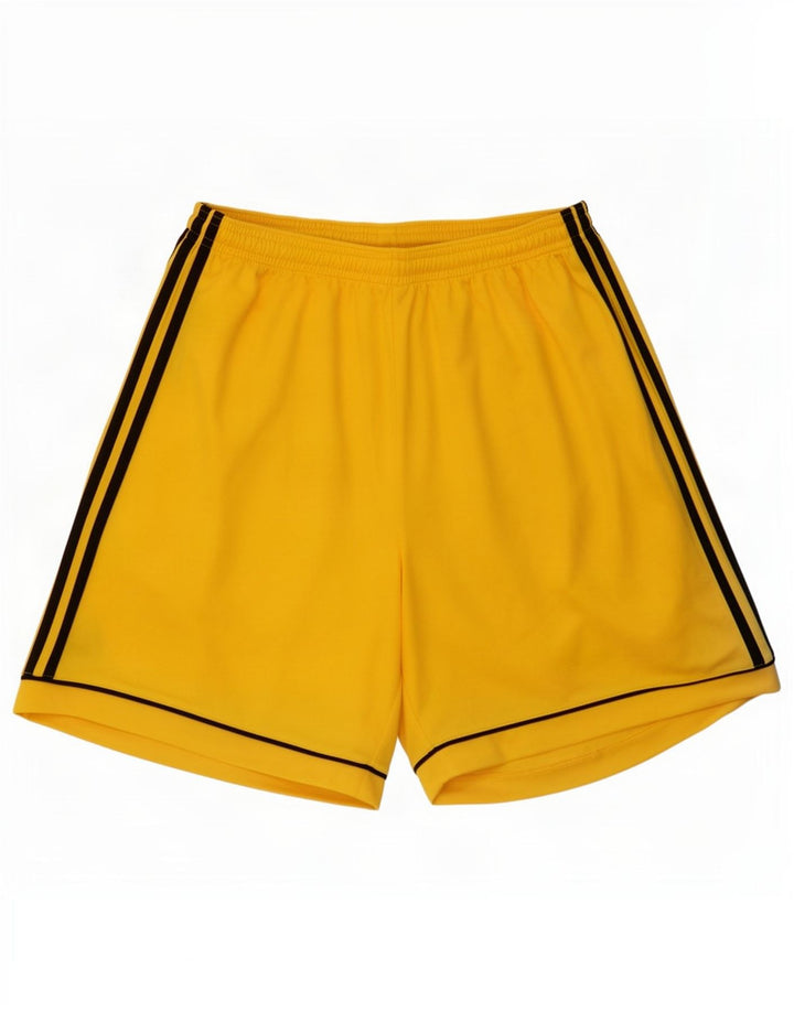 Pantaloncini sportivi Adidas Climalite da uomo di grandi dimensioni in poliestere giallo