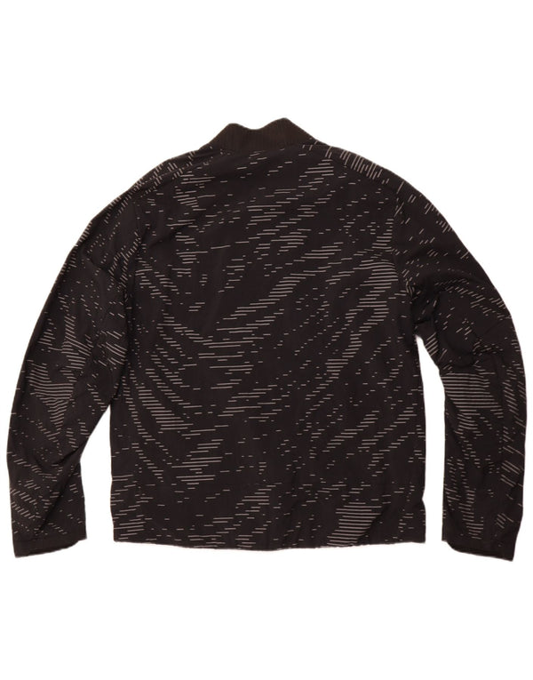 Giacca da ginnastica reversibile NIKE Therma-Fit da uomo, media, a righe nere