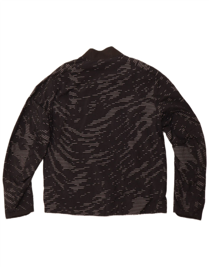 Giacca da ginnastica reversibile NIKE Therma-Fit da uomo, media, a righe nere