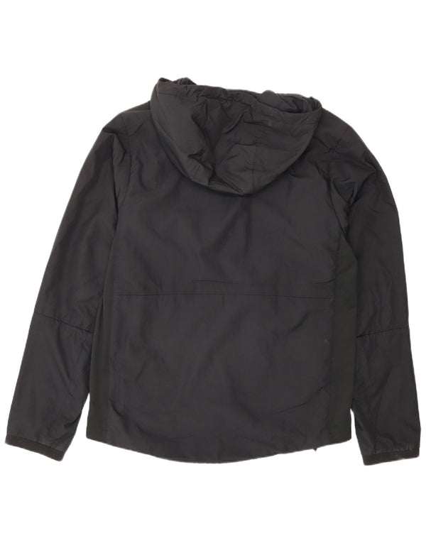 Giacca da ginnastica con cappuccio Nike Therma-Fit da uomo, piccola, in poliestere nero