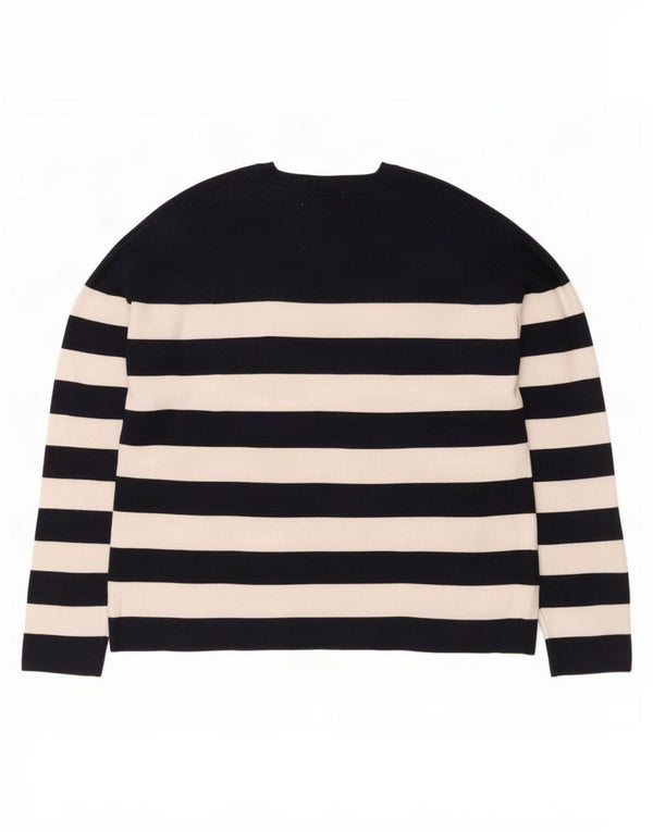 Maglione maglione con scollo a barca da donna Marks & Spencer UK 16 grande blu navy