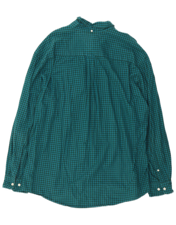 Camicia da uomo Tommy Hilfiger 2XL cotone a quadretti verde