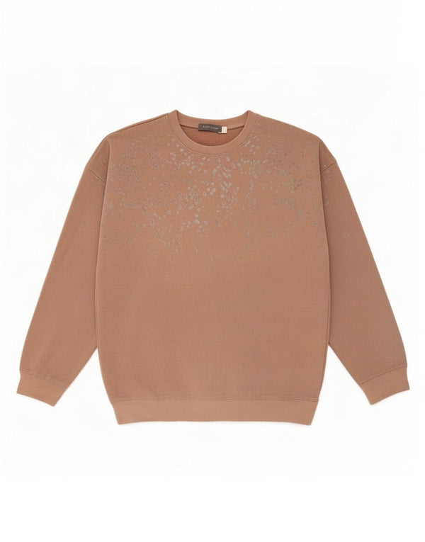 Felpa da donna con motivo astratto MINT VELVET UK 10 Small Beige
