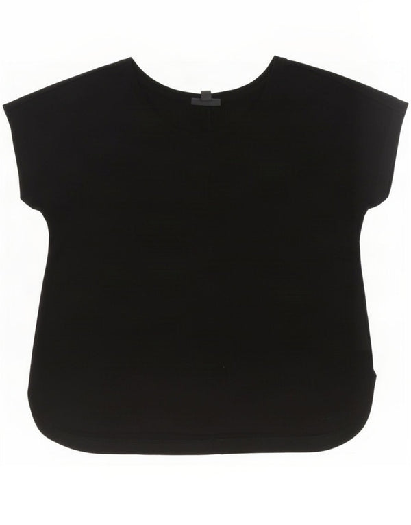 Marks & Spencer T-shirt oversize autografata da donna UK 16 grande nera