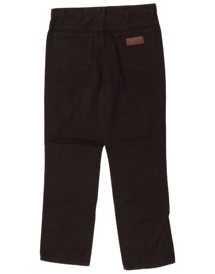 Jeans dritti da uomo Wrangler Ohio W36 L32 cotone nero