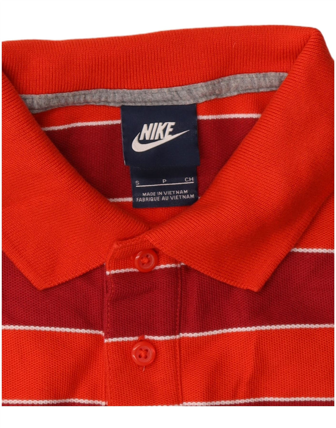 Polo grafica da uomo Nike piccola a righe rosse