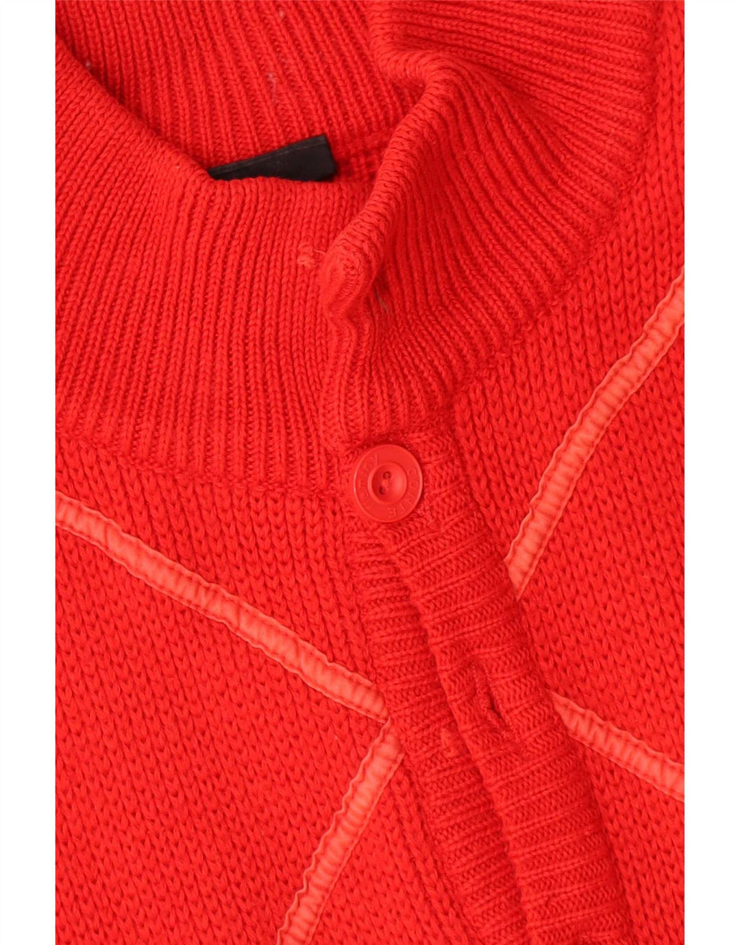 Maglione cardigan da uomo vintage verde medio Argyle/Diamond